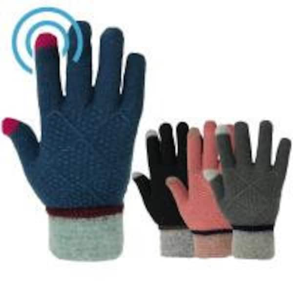 Gants iTouch doublés thermiques pour femme – Restez au chaud et connecté avec style décontracté.