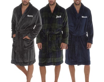 Cozy King Vibes: Personalized Men's Fleece Snuggle Robe for Ultimate Relaxation!