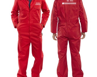 Personalised Head Mechanic Overalls - Custom Car Garage Boilersuit for Adults | Workwear Gift