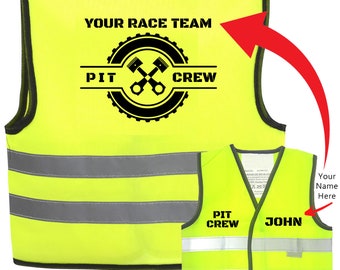 Veiligheidsvest met hoge zichtbaarheid voor kinderen: Pit Crew Baby Hi Viz-jas voor kinderen