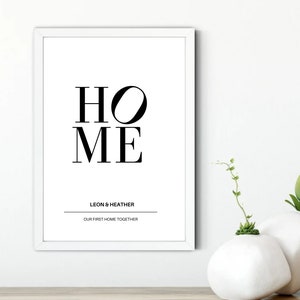 Housewarming Gift, New Home Gift, Personalised Home Print, First Home, New Home Print, Moving Gift, Custom Poster