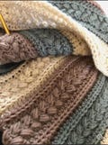 The Farmhouse Throw, Textured Crochet Blanket Pattern - Rustic Afghan PDF