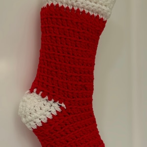 Simple Christmas Stocking crochet pattern, pdf download, easy crochet