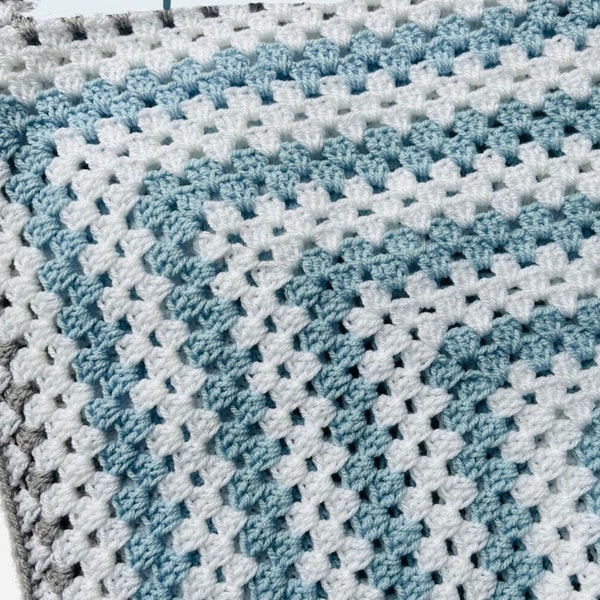 Granny Square Baby Blanket, PDF pattern only