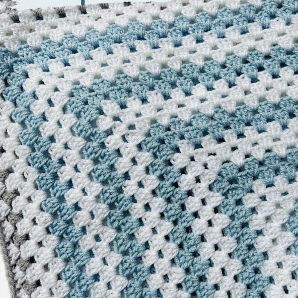 Baby Blanket Granny Square Etsy