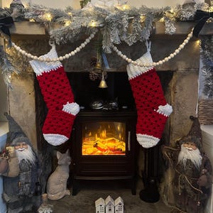 Granny Stitch Crochet Christmas Stocking Pattern (PDF Download)