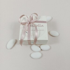 Scatolina porta confetti rosa Cresima ragazza