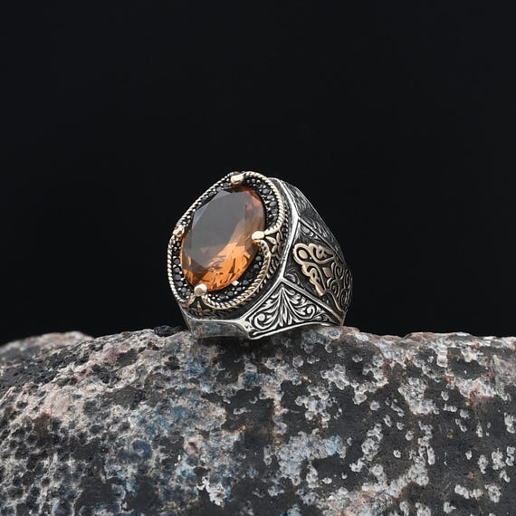 Argento Sterling 925 Anello Argento Ossidato Pulire Argento