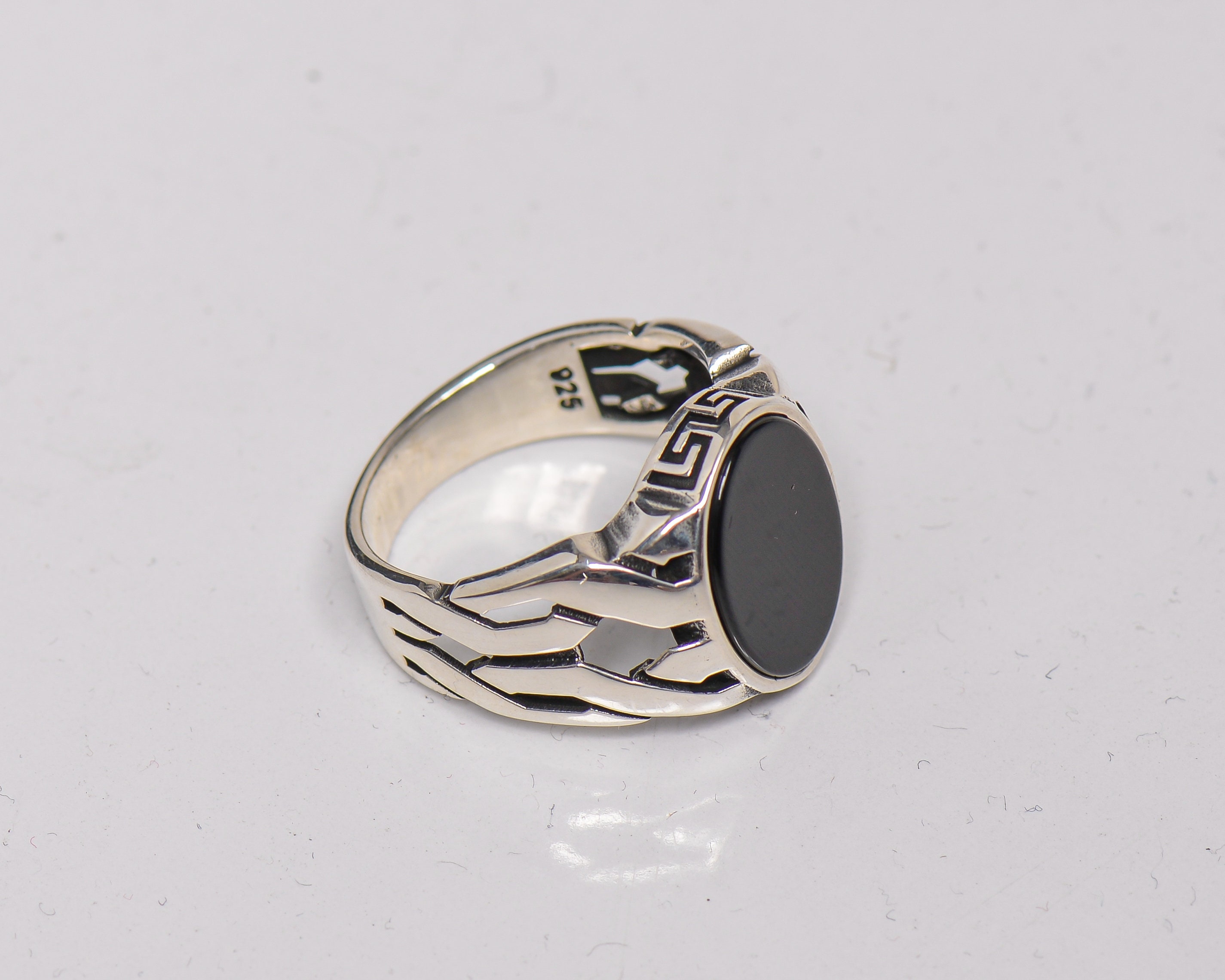 Watch Strap Design Silver Ring, Black Onyx Gemstone, Mens Handmade Ring, 925 Sterling Silver, Turkish Silver Ring, Fashion Ring, Best Gift - Etsy Watch Strap Design Silver Ring, Black Onyx Gemstone, Mens Handmade Ring, 925 Sterling Silver, Turkish Silver Ring, Fashion Ring, Best Gift - Etsy