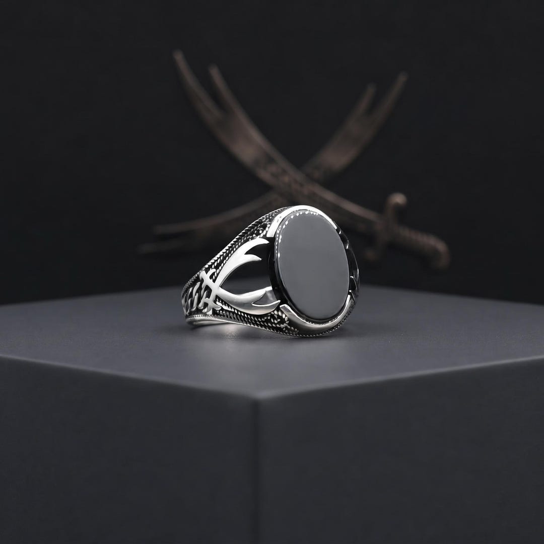 Hz. Ali's Zulfiqar Ring, Handmade Silver Ring, 925 Sterling Silver
