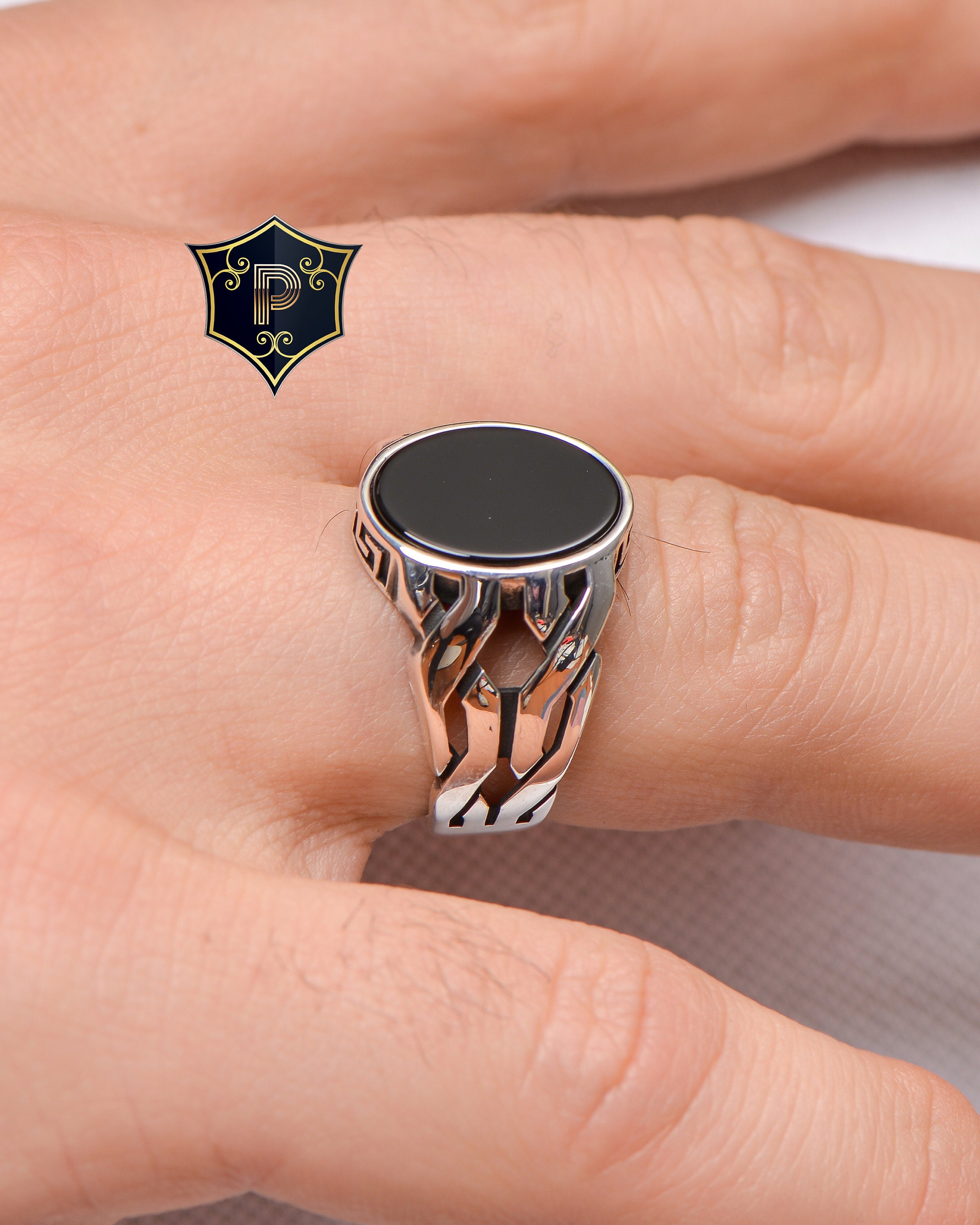 Watch Strap Design Silver Ring, Black Onyx Gemstone, Mens Handmade Ring, 925 Sterling Silver, Turkish Silver Ring, Fashion Ring, Best Gift - Etsy Watch Strap Design Silver Ring, Black Onyx Gemstone, Mens Handmade Ring, 925 Sterling Silver, Turkish Silver Ring, Fashion Ring, Best Gift - Etsy