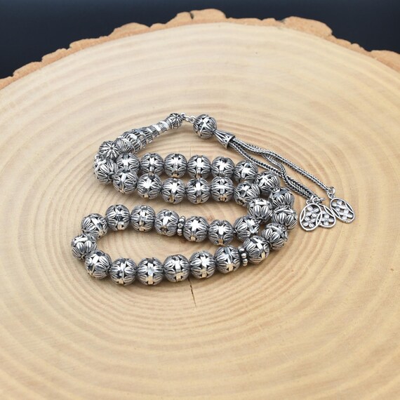 Small Silver Rosary Beads Notre-Dame Silver And Translucent