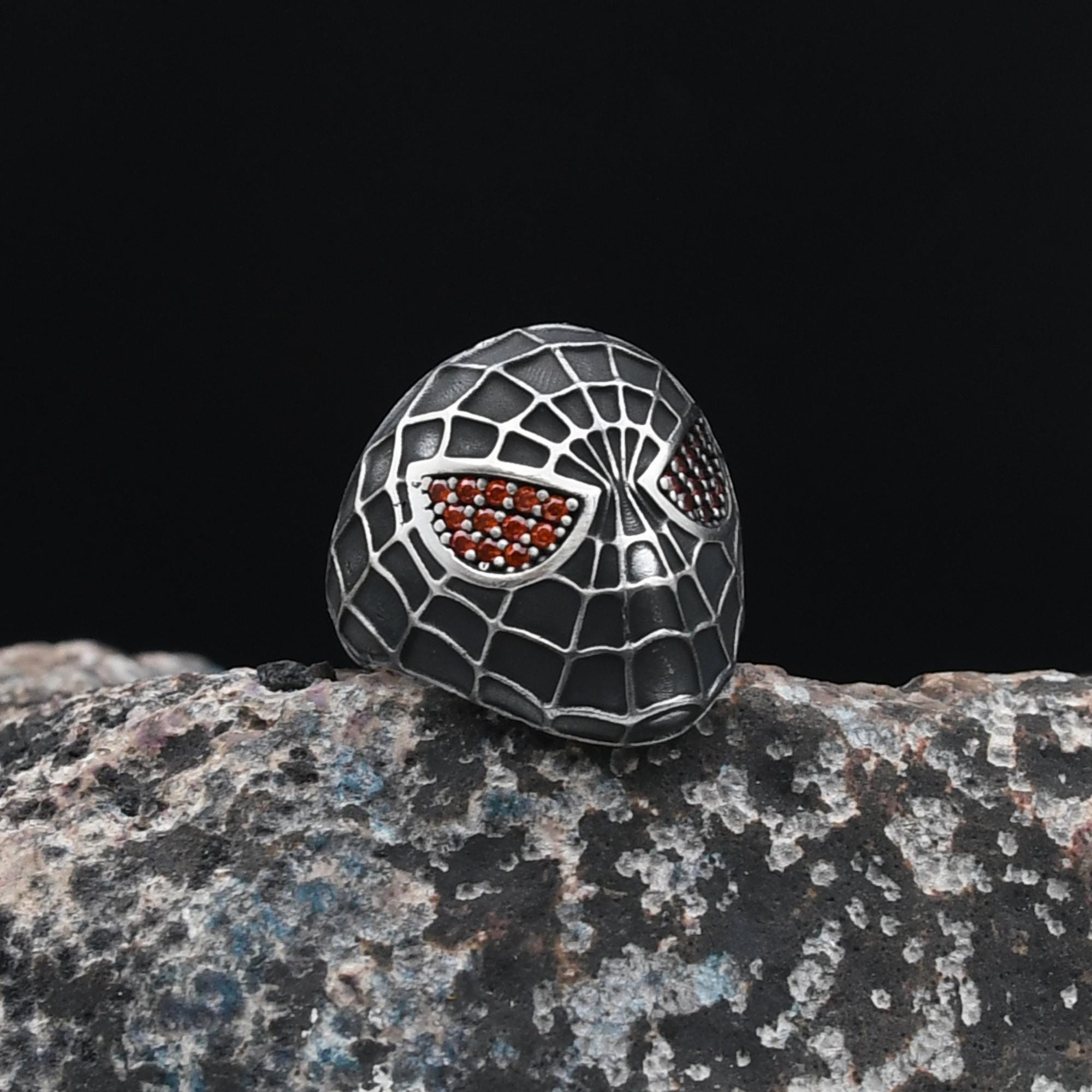Spiderman Web Ring, Handmade Silver Ring, 925 Sterling Silver Ring