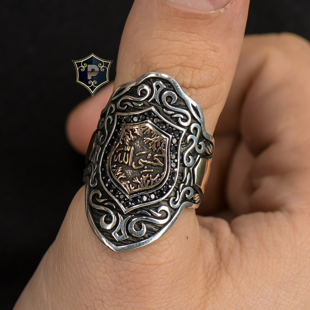 Thumb Ring Boyfriend Mens Silver Ring Designs Archer Thumb Carved