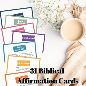 31 Biblical Affirmation Cards (I AM)