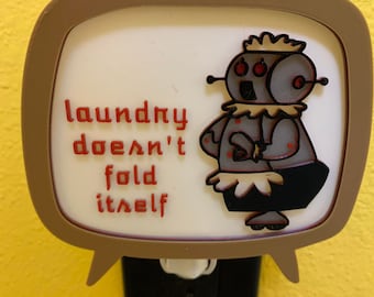 Mid-Century Modern Television Robot Night Light