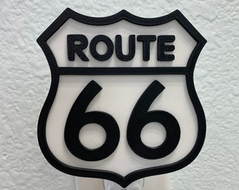 Iconic Route 66 Night Light - 3d Printed
