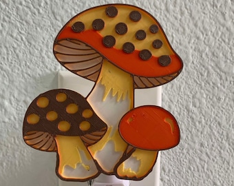 Merry Mushroom Inspired Night Light - 3D Printed