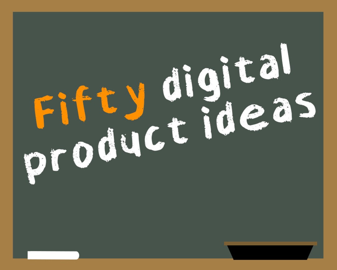 50 Realistic Digital Product Ideas Starter Pack Etsy
