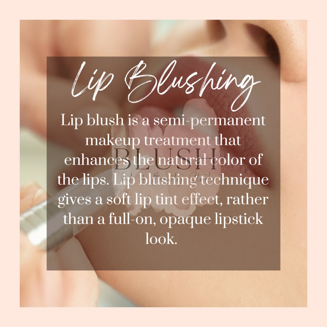 PMU Social Media Template, Lip Blushing Template, Permanent Makeup Etsy