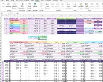 Debt Snowball Calculator that includes promotional offers