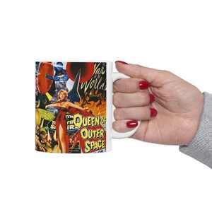 50s Sci-Fi Poster Fest A Science Fiction Classic Movies Collage 1950s Cult Favorites High Gloss Ceramic Mug 11 oz. FREE Shipping image 10