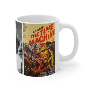 FREE Shipping! The Time Machine - from &quot;The Originals&quot; Movie Poster Retro Mug Series - White Version - High Gloss Ceramic (11oz)