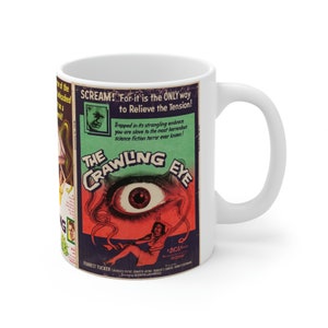 The Crawling Eye (Trollenberg Terror) - from &quot;The Originals&quot; Movie Poster Retro Sci-Fi Mug Series - High Gloss Ceramic (11oz)