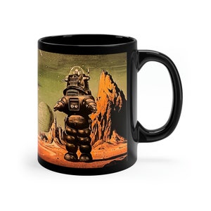 FREE Shipping!  Beautiful Forbidden Planet Sci-Fi Movie Poster Mug - Wraparound Series - 11 oz Ceramic