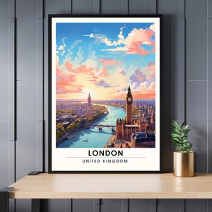 Póster de Londres | Impresión de viajes de Londres ? Impresión de Londres ? Póster Reino Unido | idea de regalo