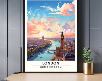 London Poster | London Travel Print | London Print | United Kingdom Poster