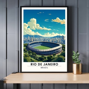 Impressão Rio de Janeiro, Brasil | Estádio do Maracanã