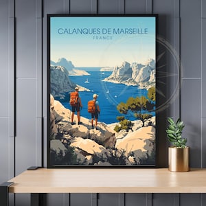 Print France | Poster Calanques of Marseille | Print Calanques of Marseille