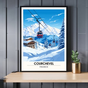 Courchevel poster | Courchevel printing | the elegance of Courchevel