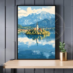 Plakat Bled | Plakat Słowenia | Plakat Słowenia