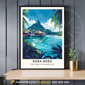 Cartel de Bora Bora | Impresión de viaje de Bora Bora ? Impresión Bora Bora | Entorno de Bora Bora