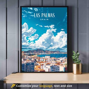 Affiche Las Palmas | Afdrukken Las Palmas, Spanje
