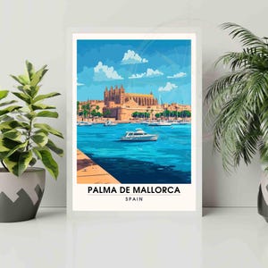 Palma de Mallorca-poster | Palma de Mallorca, Spanje Print - Mallorca reisposter