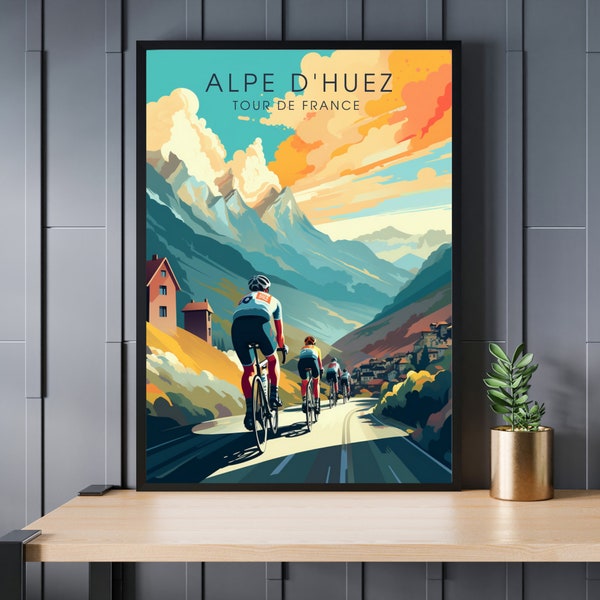 Affiche Tour de France: Alpe d'Huez
