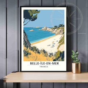 Belle-Île-en-Mer Poster | Belle-Île-en-Mer, France Print - Baluden Beach Poster