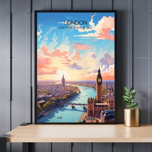London Poster | London Travel Print | London Print | United Kingdom Poster
