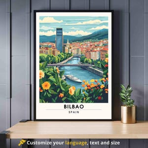 Bilbao-poster | Afdrukken Bilbao, Spanje