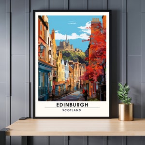 Edinburgh print, Edinburgh travel print