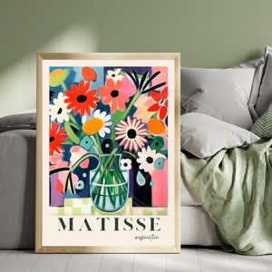 Impresión Matisse | Póster floral | Inspiración Henri Matisse - Jarrón y flores