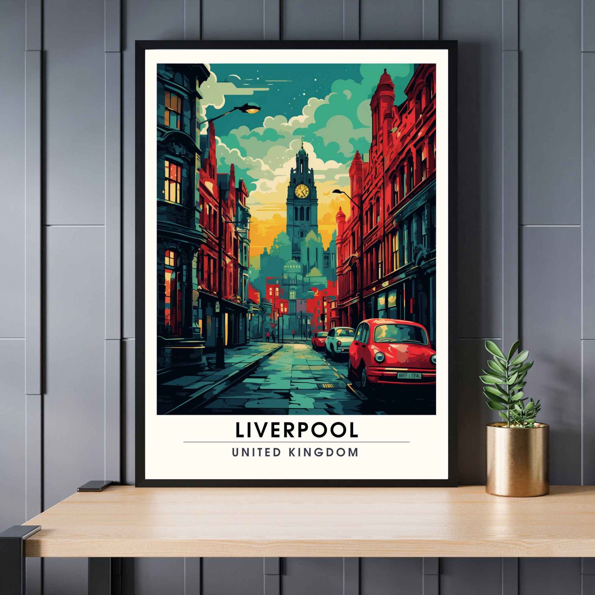 Liverpool Poster | Liverpool Travel Print | Liverpool Print