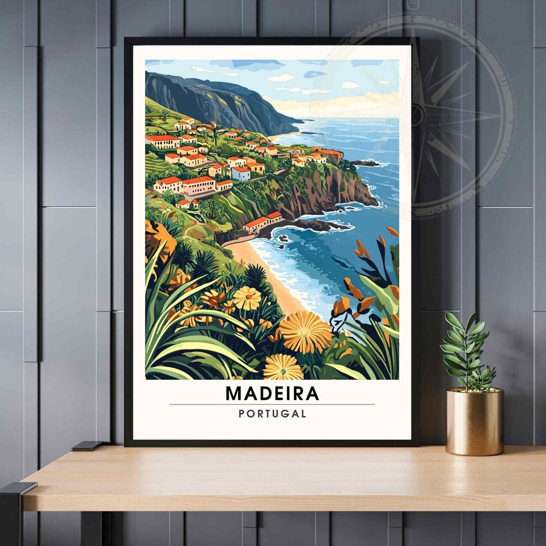 Póster Madeira | Imprimir Madeira, Portugal - Etsy Portugal