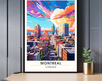 Druckerei Montreal, Quebec | Montreal Reiseposter | Poster Kanada