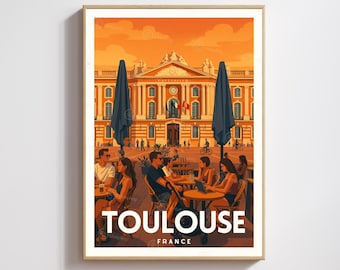 Cartaz Toulouse Place du Capitole – A arte de viver sob o sol do sul