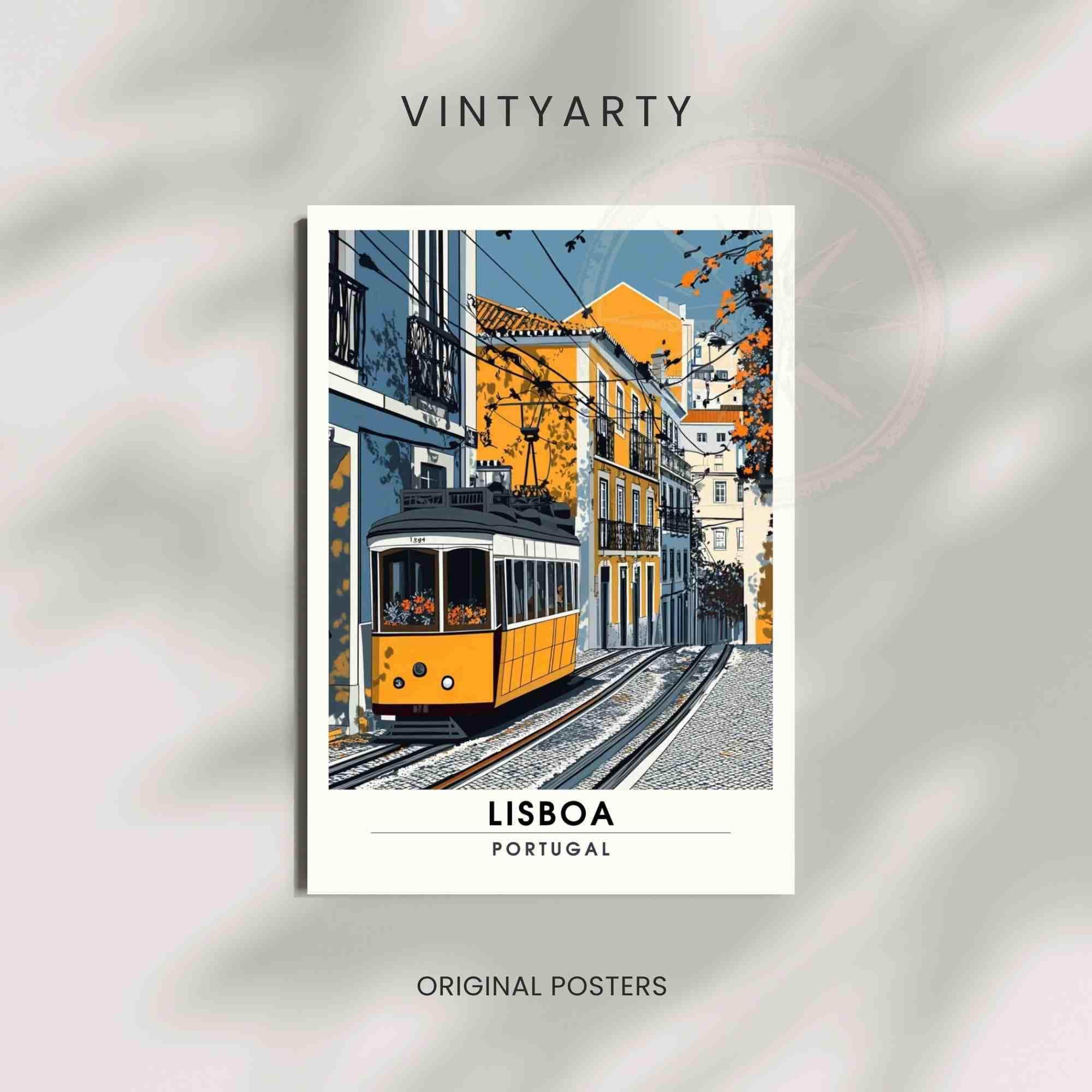 Lisbon Poster | Lisbon Travel Print - Portugal - Etsy