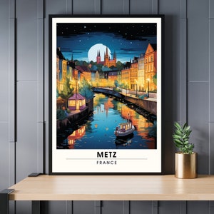 Metz poster | travel print Metz, France